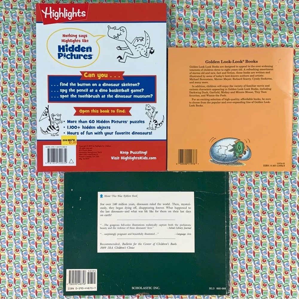 Three Dinosaur Books and Puzzles for Kids. - Picture 2 of 14